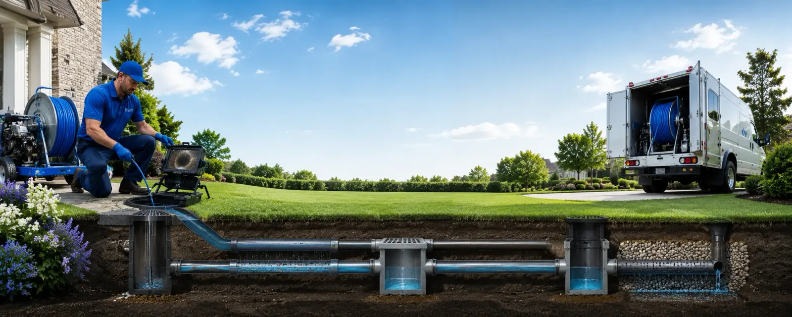 Outdoor drain cleaning information for Willington, CT